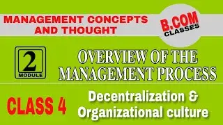 Kerala University B.Com|BBA Management Concepts & Thoughts|Organizational Culture
