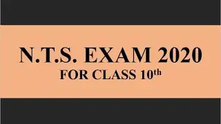 N.T.S. Exam Full Information 2020