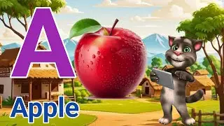 A for Apple 🍎 B for Ball ⚽ | ABC Phonics Song | Learn English Alphabet for Kids