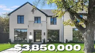 ELEGANT MODERN TRANSITIONAL HOUSE TOUR IN DALLAS TEXAS | 5 Bed | 5.3 Bath | 3 Car | 7,186 SqFt