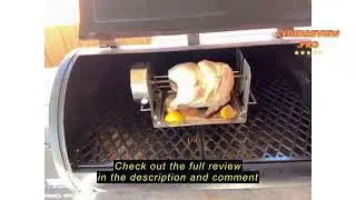 Review ROTO-Q 360 Stainless Steel Rotisserie Kit - Non-Electric, Wind-Up Spit Roaster with Rotisseri