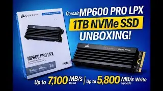 Corsair MP600 PRO LPX 1TB NVMe SSD Unboxing | PS5 & PC PCIe Gen4 #yt #shorts #ssd  #storage #corsair