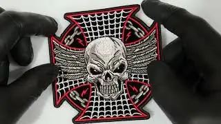 Skull Biker Patch
