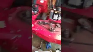 EXMARK WALK BEHIND MOWER BLADE REMOVAL PART1