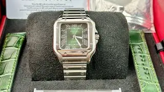 [H&agrave;ng Lướt] Cartier Santos WSSA0061 Lướt Full - 38_Watch/0987.819.555