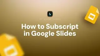 How to Subscript in Google Slides | Format Text for Science & Math