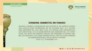 Standing Committee on Finance, 19 November 2024