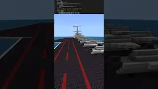 Epic Minecraft Aircraft Carrier Build! #minecraft #shorts