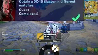Obtain a DC-15 BLASTER RIFLE in different matches Fortnite