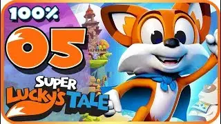 Super Lucky's Tale Walkthrough Part 5 🍀 100% 🍀 (PC, XB1) World 3 - Level 1, 2 & 3