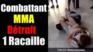 An MMA fighter beats up a thug after an attack 😱 Being French means being a right-wing fascist 🤔