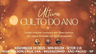 Culto da Gratidão - Mensagem: Não temas, clame à Ele.