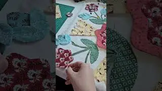 glue and prep for applique quilt #sewing #quilted #applique