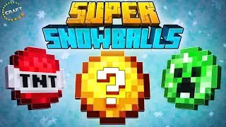 Playing Minecraft Super Snowball 