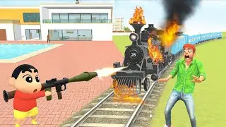 Shinchan Destroyed Harry Potter Train In Indian Theft Auto Simulator Game 