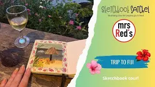 Sketchbook tour of Fiji PLUS what art materials I took and what I actually used!