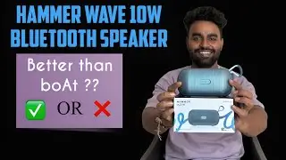 Hammer Wave 10W Portable Bluetooth Speaker 🔊 | Deep Bass & Long Battery Life Review