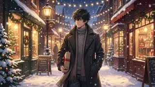 Snowy Christmas Night Walk • Winter Lofi With Aki (1.5 Hours)