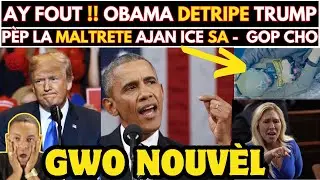 G&Egrave; SIVIL etazini !! OBAMA fenk detripe TRUMP, p&egrave;p la BAT ajan ICE nan MINNEAPOLIS pou ALEX PRETTI.