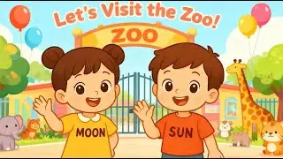 Let’s Explore Zoo Animals | Zoo Animals for Kids | Moon & Sun
