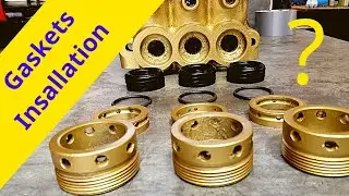 How to install gaskets for the power sprayer pump / Change sprayer pump seals #reparing_show