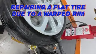 RIM REPAIR‼️ | PUNCTURES‼️ #education #tutorials #mechanic #tipsntricks #mechaniclife #automotive 