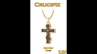 Orthodox Crucifix Jesus Christ Cross Pendant Necklace Chain Christian Prayer Men Women Jewelry Gift