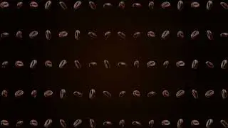 #4K #Abstract Loop #animation #coffee bean Loop background. green screen.
