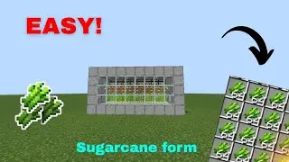 How to make sugarcane farm in Minecraft ❣️.