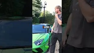 KSI's Reaction To The LAMBORGHINI Wrap! #shorts #boxing #lamborghini