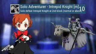 Solo Adventurer - Intrepid Knight RetroAchievements (P3P Female rute Maniac mode)
