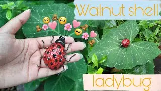 ❣️Walnut Shell Ladybug || DIY || Best Out Of Waste❣️