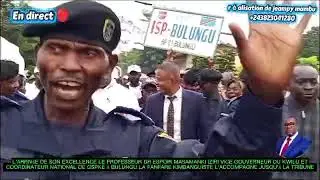Accueil à Bulungu du Professeur Espoir Masamanki,  Vice-Gouverneur du Kwilu 