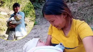 Adhiraj Anita together happily with baby girl@pastorallifeofnepal @Manjitamrnati