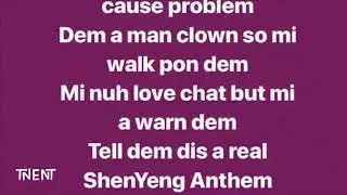 Shenseea - ShenYang Anthem lyrics