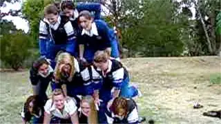 Historic footage:Julie's human pyramid at Woolooware HS