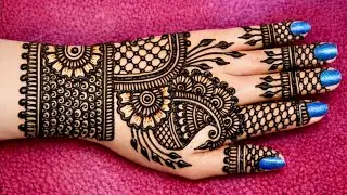 Henna back hand mehndi design video ❤️| arabic mehndi design | eid mehndi design | new mehndi design