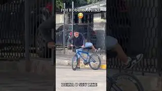 LADRÃO DA BIKE TOMO CHOQUE 😂 #views #video #memes #pegadinha #foryou #subscribe #funny