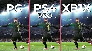[4K] PES 2019 &ndash; PC 4K vs. PS4 Pro vs. Xbox One X Graphics Comparison DEMO