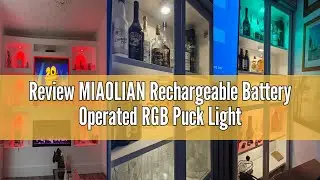 Review MIAOLIAN Rechargeable Battery Operated RGB Puck Lights with Remote,6 Pack Dimmable Wireless L