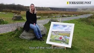 Claire Baxter Tour de Yorkshire artist. 16th November 2020