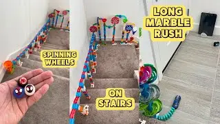 MARBLE RUSH SPINNING WHEELS / LONG MARBLE RUSH ON STAIRS @timothyspreciousmoments