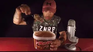 (ASMR) Eating ROLO Ice Cream | Ramble | Whispering