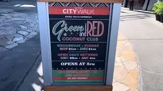 Red And Green Coconut Club Universal Studios Orlando Florida Citywalk