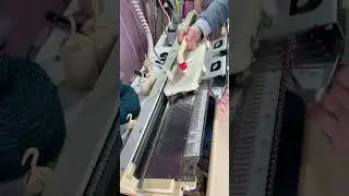 Single bed cast on with a ribber comb