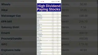 🤑HIGH DIVIDEND PAYING STOCKS IN FEBRUARY 🤑 |Best Dividend paying Stocks |#dividend #ytshorts