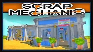 Scrap Mechanic:  How To Build A Vehicle Garage - Interior Toilet and Couches