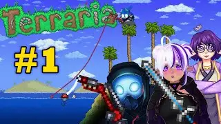An Alien, A Robot, An Elf, and Satyr play Terraria! #1 @DefaultSettings @RenDaKid @snugbug_