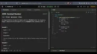 🔢 Harshad Number Solution in C++ | LeetCode Problem 3099