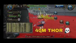THOR HB 40M ALMOST 1 SHOT MIMYUGON ULTIMATE!! |THOR HAMMER MAGIC BUILD SHOWCASE |Toram Online Azuki